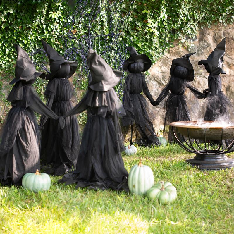 Lighted Halloween Witchstakes
