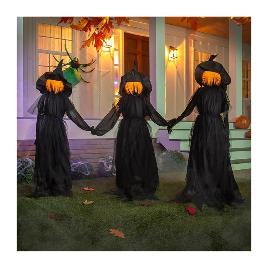 Lighted Halloween Witchstakes