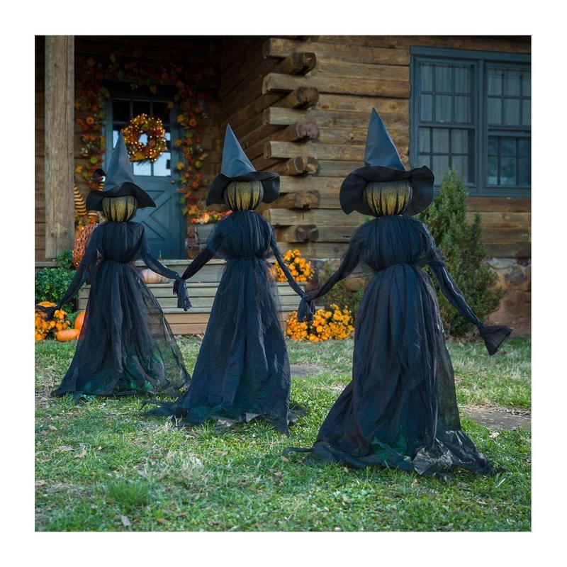 Lighted Halloween Witchstakes